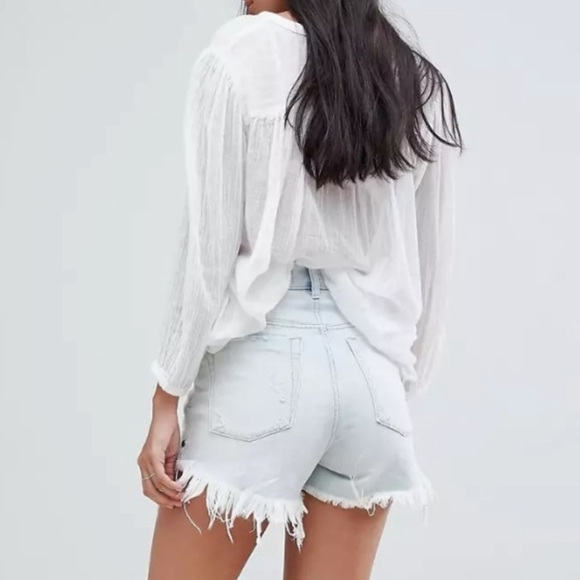 ONE Teaspoon Brando Bonita High Waist Denim Shorts - Picture 3 of 14
